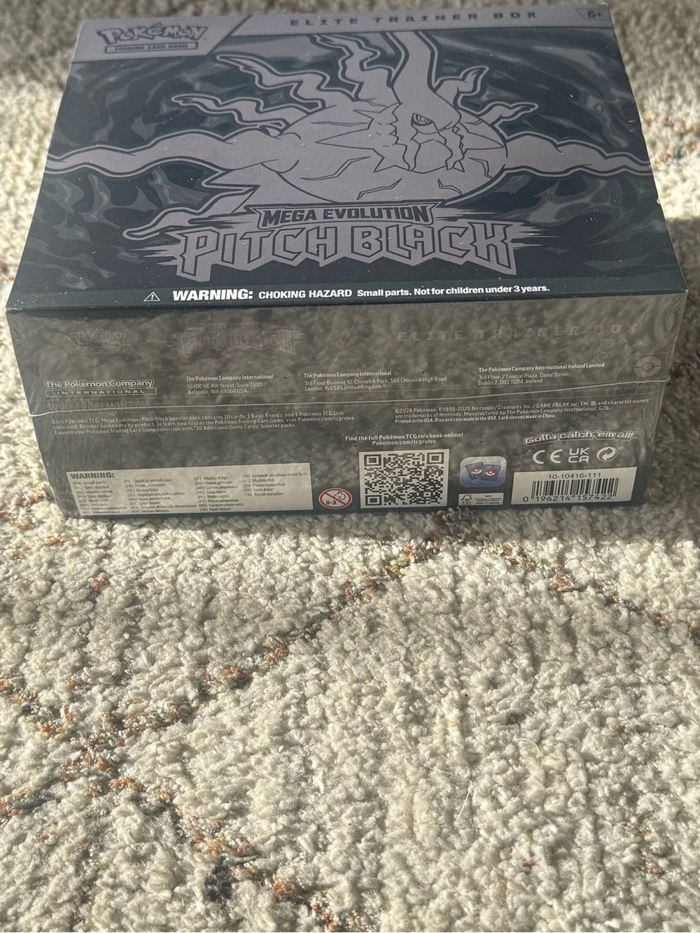 Brand New • Factory Sealed • Pokémon TCG Mega Evolution: Pitch Black Elite Train
